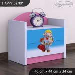 Nočna omarica Happy babies Mojster Miha 24 SZN1